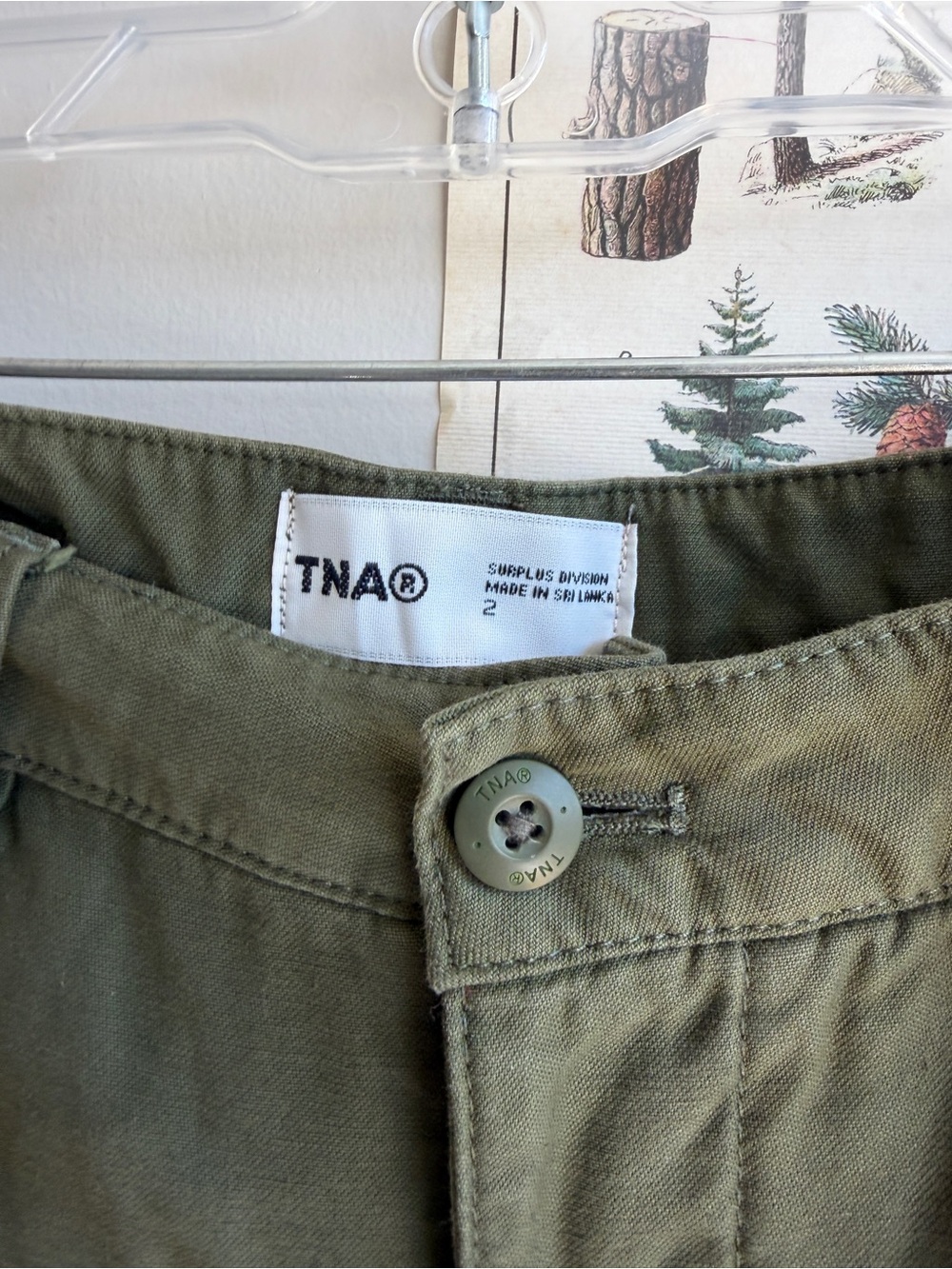 TNA supply cargo pants green size 2 - EUC💚 - Picture 5 of 7